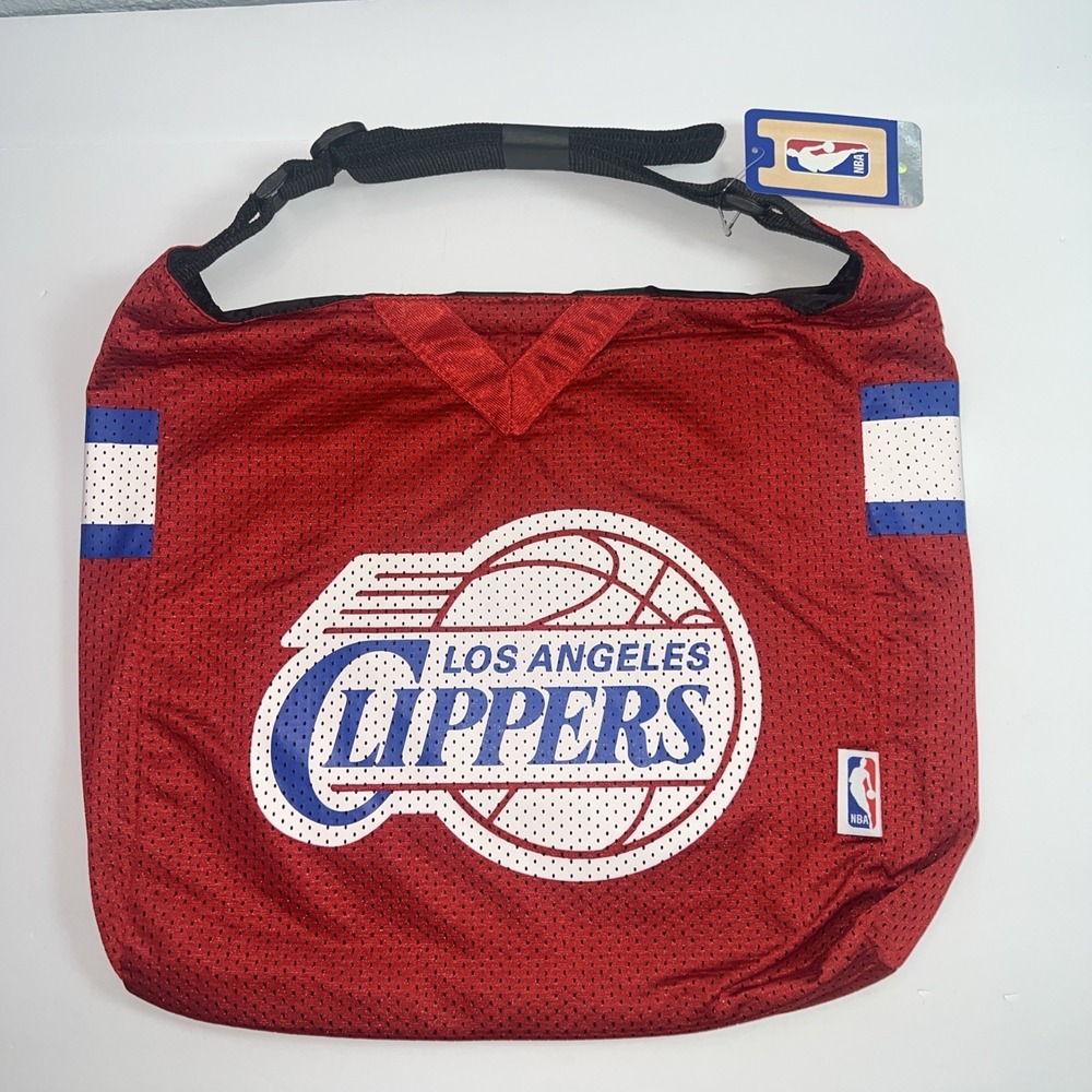 NBA Team Jersey‎ Unisex Tote Satchel Licensed Los Angeles Clippers Red-New